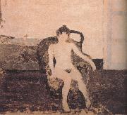 Edouard Vuillard In the armchair naked female Germany oil painting artist